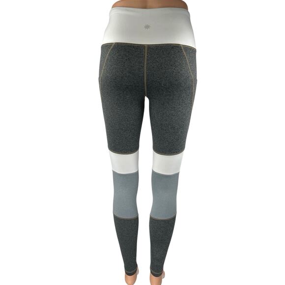 Athleta Modblock Salutation Colorblock Skinny Athletic Yoga Leggings Pants Sz XS - Picture 3 of 5